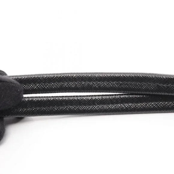 Prada Tote Bag Tessuto Impuntu 1 Bg740 Black Nylon Saffiano Leather Tessuto - Picture 6 of 10